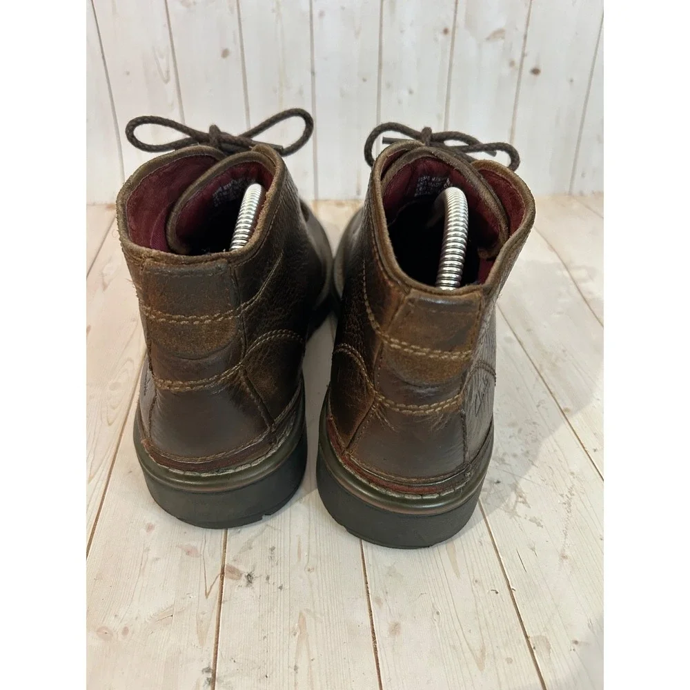Clarks Leather Desert Chukka Boots‎ Mens 8.5M Brown Weathered Rugged